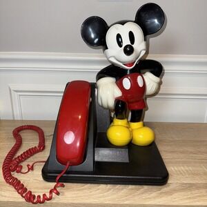 VTG 1994 Mickey Mouse AT&T Landline Push Button Telephone Tested "WORKS"‎